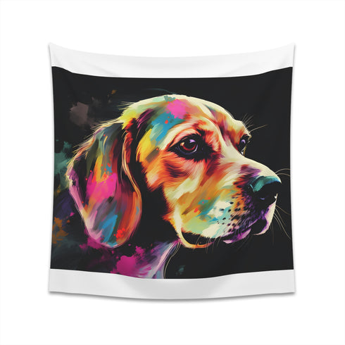 Beagle Adventures Tapestry | Charming design for dog lovers | High-quality material