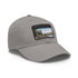 Kiwi Lake Adventure Baseball Cap in White with Light Brown patch.