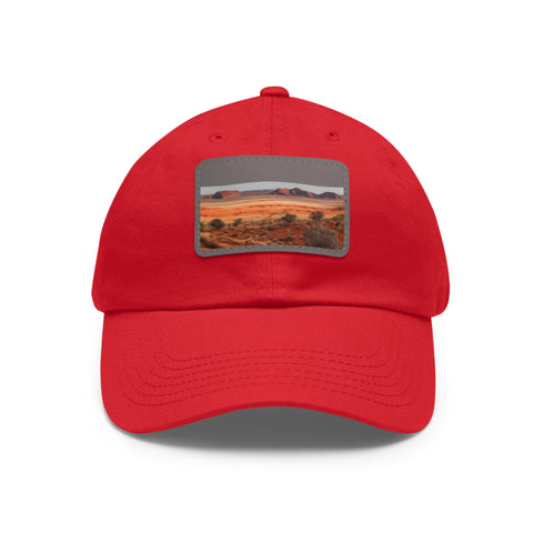 Desert landscape hat with unique rock formations in white and light brown.