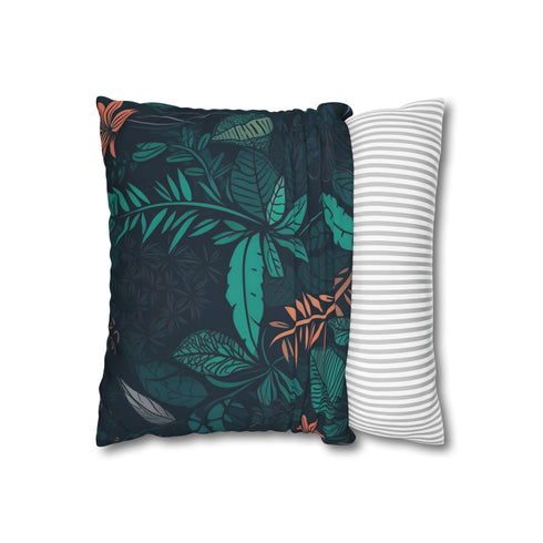Botanical Tropical Leaves Square Cushion Cover – Prints With Passion (View 2)