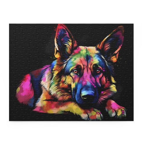 German Shepherd jigsaw puzzle for dog lovers - 10x8 inches, 120 pieces