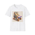 Retro roller skate graphic tee in charcoal for men and women