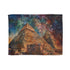 Watercolor Egypt pyramid design blanket for restful sleep and relaxation.