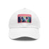 Watercolor koala baseball cap in white with light brown patch icon.