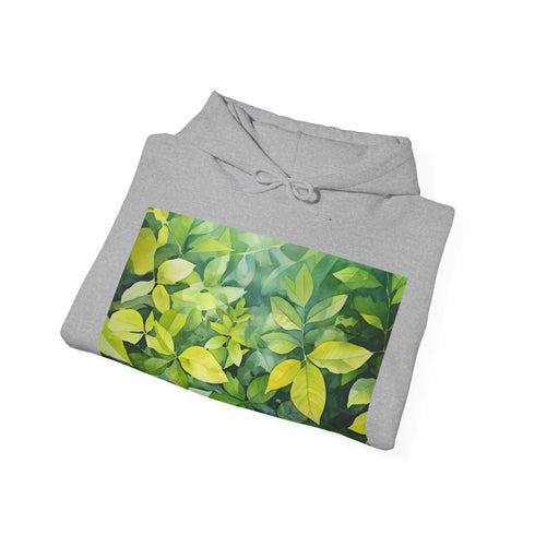Summer Tapestry Hoodie in Navy, Unisex Regular Fit, DTG Men's and Women's.