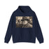 Navy Winston Churchill's Wartime Hoodie for Men and Women - DTG Print
