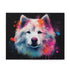 Adorable Samoyed jigsaw puzzle with 120 pieces for dog lovers.