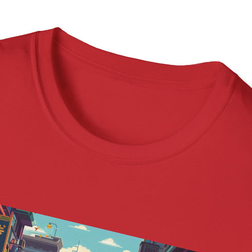 Vintage video game vibes t-shirt in charcoal, crew neck, regular fit.