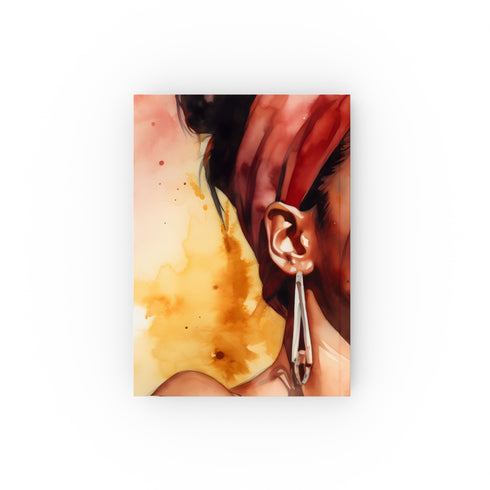 Rihanna's Reign Journal: Bold watercolor cover capturing her iconic style and entrepreneurial spirit, perfect for fans to pen dreams and admiration. High-quality and stylish, makes a great gift. Shop now!