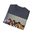 Iconic Friends Cast Tee in Charcoal, mens/womens crew neck cotton t-shirt.