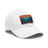 Lost City Explorer Cap in White with Light Brown Rectangle Patch