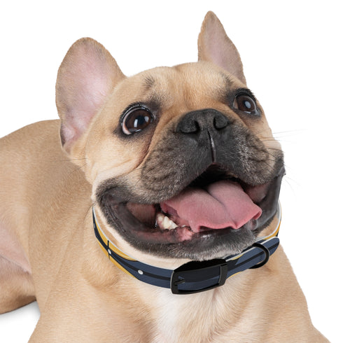 Artisan Tile Dog Collar Medium Black Onyx for Stylish Pets