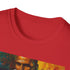 Cotton charcoal T-shirt with Harry Belafonte portrait captures vibrant summer style