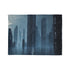 Data Towers Rising from Dark Sea Plush Fleece Throw Blanket