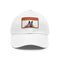 German Shepherd PupPrint Baseball Cap in White with Light Brown Patch
