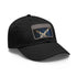 Scottish flag cap in white with light brown patch, rectangle design.