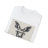 Charcoal T-shirt with DTG hipster kangaroo and books graphic design