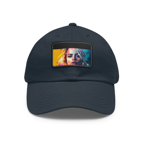 Neon Dream Margot Cap in White with Light Brown Patch Unisex