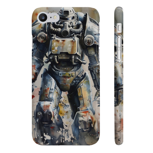 Atomic Age Armor Phone Case Glossy iPhone 7 Plus iPhone 8 Plus Slim