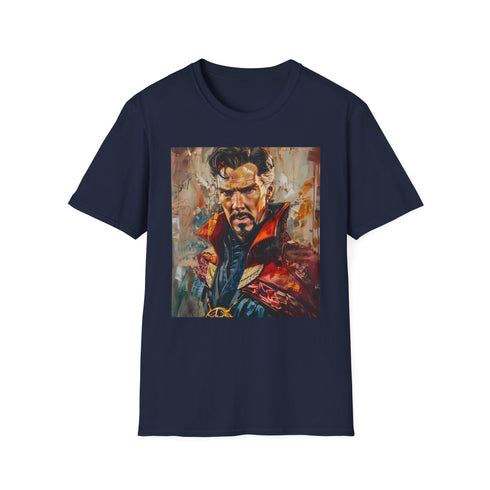 DrStrange Sorcerer Supreme Charcoal Cotton T-shirt in Size S.