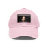 Barack Obama edition white baseball cap with light brown patch.