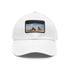 Giza Glory Baseball Cap in White with Light Brown Patch