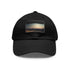 Desert Moon White Baseball Cap with Light Brown Patch in Rectangle