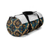 Artistic ceramic tiles patterned small duffel bag for trendy travel style.