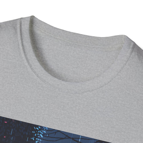 Pixel Power Retro Gaming Nostalgia T-Shirt in Charcoal for Men.