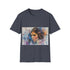 Galactic Princess Leia watercolor tee in charcoal gray.