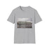 Charcoal cotton T-shirt with Winter Palace graphic conveying majestic Russian grandeur
