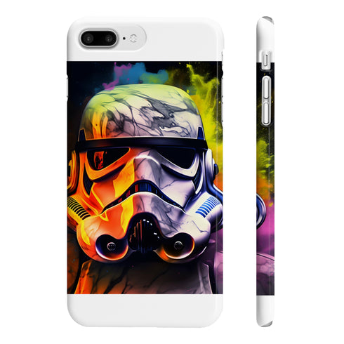 Neon Stormtrooper Watercolor Phone Case for iPhone 7 Plus Glossy