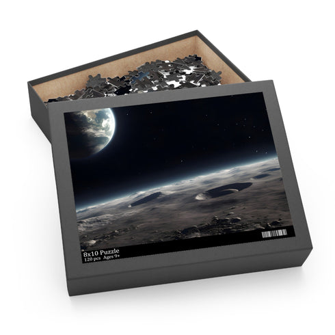 Stunning Earth from space jigsaw puzzle, perfect for space enthusiasts.