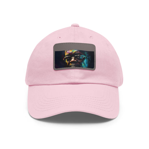 Neon Fusion Samuel LJackson Watercolor Baseball Cap White Rectangle Unisex Vegan