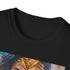 Charcoal cotton T-shirt featuring vibrant Wonder Woman portrait in regular fit