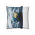 A Planet Earth Crying Tears of Pollution Double-Sided Square Cushion Cover