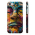 Neon Tribal Mask Phone Case : Vibrant, Slim, Glossy iPhone 7+/8+