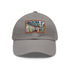 New York Subway Watercolor Snapback Cap in White with Light Brown Patch