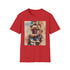Charcoal crew neck T-shirt featuring Harley Quinn graphic in playful design