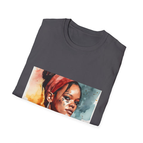 🎨 Rihannas Radiance: A Watercolor Masterpiece of Beauty and Empowerment