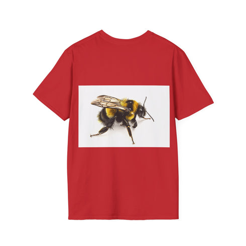 Vibrant bumblebee watercolor tee in Charcoal, cozy cotton, summer style.