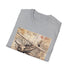 Charcoal cotton T-shirt featuring vintage airplane adventure design in regular fit
