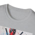 Charcoal cotton Deadpool T-shirt featuring bold graphic and crew neck design