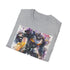 Charcoal cotton Megatron T-shirt with crew neck regular fit for summer