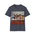 Friends cast tee in Charcoal, regular fit tee for fans.