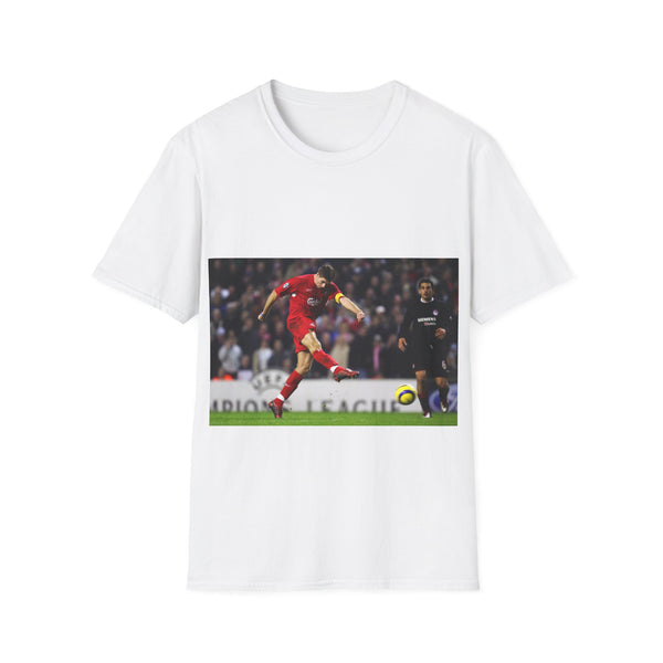 Legendary FF6 Realm Shirt in Charcoal color, cotton crew neck style.