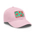 White vegan cotton Hawaiian hat with watermelon print for a cool look.