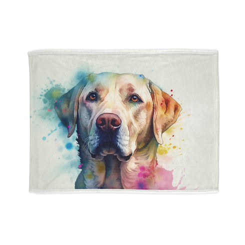 Labrador Retriever themed cozy sublimation blanket for ultimate comfort and style.