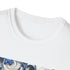 Porcelain Blue Blossom Tee, Cotton, Crew Neck, Regular Fit, Floral Design, Summer Picks.
