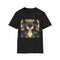 Mystical Encounters: The Jackalope's Elusive Charm | T-Shirt | Create a list numbered 1 to 10 of just relevant keywords for a tshirt of photograph of a young girl kid playing with her toy rabbit on a meadow in a sunny day, do not mention | Prints with Passion